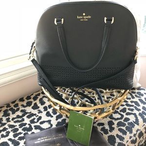 Kate Spade Black Pebble Leather